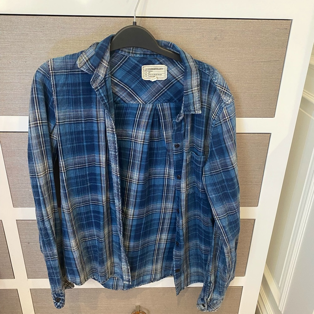 Current/Elliott Plaid Button Down